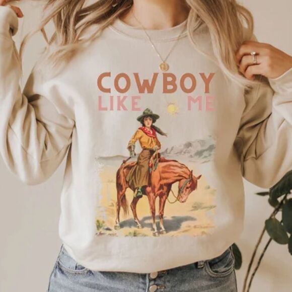 TAYLOR SWIFT Cowboy Like Me sweatshirt - Picture 1 of 7